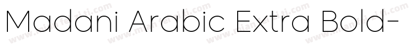 Madani Arabic Extra Bold字体转换